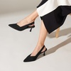 image:imageVIVAIA Addison PointedToe Slingback Sandals For Women Elegant Mid Heels With Arch SupportBlack
