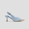 image:imageVIVAIA Addison PointedToe Slingback Sandals For Women Elegant Mid Heels With Arch SupportBlue Apricot Quilt