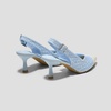 image:imageVIVAIA Addison PointedToe Slingback Sandals For Women Elegant Mid Heels With Arch SupportBlue Apricot Quilt