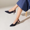 image:imageVIVAIA Addison PointedToe Slingback Sandals For Women Elegant Mid Heels With Arch SupportNavy