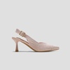 image:imageVIVAIA Addison PointedToe Slingback Sandals For Women Elegant Mid Heels With Arch SupportRose Gold