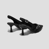 image:imageVIVAIA Adela Womens PointEase Slingback Pumps Pointed Toe Knit Upper Arch Support Mid HeelBlack