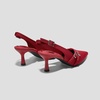 image:imageVIVAIA Adela Womens PointEase Slingback Pumps Pointed Toe Knit Upper Arch Support Mid HeelRuby Red
