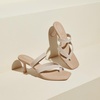 image:imageVIVAIA Alina SquareToe Kitten Heel Strappy SandalsAlmond