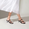 image:imageVIVAIA Alina SquareToe Kitten Heel Strappy SandalsBlack
