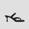 image:imageVIVAIA Alina SquareToe Kitten Heel Strappy SandalsBlack