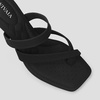 image:imageVIVAIA Alina SquareToe Kitten Heel Strappy SandalsBlack
