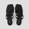 image:imageVIVAIA Alina SquareToe Kitten Heel Strappy SandalsBlack
