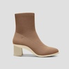 image:imageVIVAIA Amanda Womens Ankle Boots Almond Toe Block Heel Booties Comfortable Water Repellent Walking Boots for Fall Winter Daily OutfitBrown