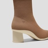 image:imageVIVAIA Amanda Womens Ankle Boots Almond Toe Block Heel Booties Comfortable Water Repellent Walking Boots for Fall Winter Daily OutfitBrown