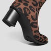 image:imageVIVAIA Amanda Womens Ankle Boots Almond Toe Block Heel Booties Comfortable Water Repellent Walking Boots for Fall Winter Daily OutfitBrown Leopard