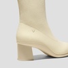 image:imageVIVAIA Amanda Womens Ankle Boots Almond Toe Block Heel Booties Comfortable Water Repellent Walking Boots for Fall Winter Daily OutfitCream
