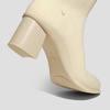 image:imageVIVAIA Amanda Womens Ankle Boots Almond Toe Block Heel Booties Comfortable Water Repellent Walking Boots for Fall Winter Daily OutfitCream