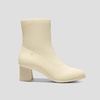 image:imageVIVAIA Amanda Womens Ankle Boots Almond Toe Block Heel Booties Comfortable Water Repellent Walking Boots for Fall Winter Daily OutfitCream