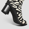 image:imageVIVAIA Amanda Womens Ankle Boots Almond Toe Block Heel Booties Comfortable Water Repellent Walking Boots for Fall Winter Daily OutfitEcru Tiger