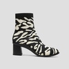 image:imageVIVAIA Amanda Womens Ankle Boots Almond Toe Block Heel Booties Comfortable Water Repellent Walking Boots for Fall Winter Daily OutfitEcru Tiger