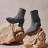 image:imageVIVAIA Amanda Womens Ankle Boots Almond Toe Block Heel Booties Comfortable Water Repellent Walking Boots for Fall Winter Daily OutfitRich Grey