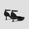 image:imageVIVAIA Arabella Womens PointedToe Ankle Strap Pumps Arch Support Adjustable Strap Mid HeelBlack
