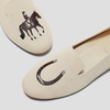image:imageVIVAIA Audrey Embroidered Loafers RoundToe Smart Casual Comfortable Slip OnCream Ivory