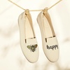 image:imageVIVAIA Audrey Embroidered Loafers RoundToe Smart Casual Comfortable Slip OnCream Ivorybee Happy