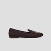 image:imageVIVAIA Audrey Embroidered Loafers RoundToe Smart Casual Comfortable Slip OnDark Chocolate
