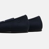 image:imageVIVAIA Audrey Embroidered Loafers RoundToe Smart Casual Comfortable Slip OnNavy  Silver Pearl