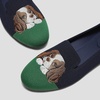 image:imageVIVAIA Audrey Embroidered Loafers RoundToe Smart Casual Comfortable Slip OnNavy Green  Cavalier