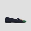image:imageVIVAIA Audrey Embroidered Loafers RoundToe Smart Casual Comfortable Slip OnNavy Green  Cavalier