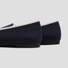 image:imageVIVAIA Audrey Embroidered Loafers RoundToe Smart Casual Comfortable Slip OnNavyCream Ivorysailor Corgi