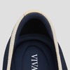 image:imageVIVAIA Audrey Embroidered Loafers RoundToe Smart Casual Comfortable Slip OnNavyCream Ivorysailor Corgi
