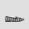 image:imageVIVAIA Audrey Embroidered Loafers RoundToe Smart Casual Comfortable Slip OnNavyIvory Multi Stripedog