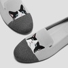 image:imageVIVAIA Audrey Embroidered Loafers RoundToe Smart Casual Comfortable Slip OnOyster GreyRich Grey  Moo Cat
