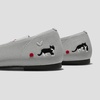 image:imageVIVAIA Audrey Embroidered Loafers RoundToe Smart Casual Comfortable Slip OnOyster Greytuxedo Cats