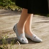 image:imageVIVAIA Audrey Embroidered Loafers RoundToe Smart Casual Comfortable Slip OnOyster Greytuxedo Cats