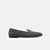 image:imageVIVAIA Audrey Embroidered Loafers RoundToe Smart Casual Comfortable Slip OnRich Grey  Silver British Cat