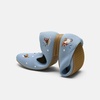 image:imageVIVAIA Audrey Embroidered Loafers RoundToe Smart Casual Comfortable Slip OnSmoky Blue  Skiing Cats