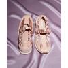 image:imageVIVAIA Ayla Womens Mary Jane Flats  Satin Round Toe Ballet Sneakers with Elastic Strap Lightweight Cushioned Walking Shoes Comfortable Dressy SneakerinaPeach Blush