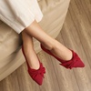 image:imageVIVAIA Azura Womens Flats Pointed Toe Bow Ballet Flat Slip on Comfortable Casual Dress ShoesRuby Red
