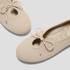 image:imageVIVAIA Camora Womens Bow Flats Round Toe Lace up Elegant Ballet Flats Comfortable Soft Knit Washable ShoesAlmond
