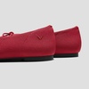 image:imageVIVAIA Camora Womens Bow Flats Round Toe Lace up Elegant Ballet Flats Comfortable Soft Knit Washable ShoesRuby Red
