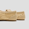 image:imageVIVAIA Carey Square Toe Mesh Flats for Women Breathable RaffiaInspired Knit Walking Ballet Shoes with Collapsible Heel Lightweight Travel Summer SneakerinasNatural