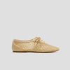 image:imageVIVAIA Carey Square Toe Mesh Flats for Women Breathable RaffiaInspired Knit Walking Ballet Shoes with Collapsible Heel Lightweight Travel Summer SneakerinasNatural