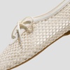 image:imageVIVAIA Carey Square Toe Mesh Flats for Women Breathable RaffiaInspired Knit Walking Ballet Shoes with Collapsible Heel Lightweight Travel Summer SneakerinasCream