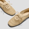 image:imageVIVAIA Carey Square Toe Mesh Flats for Women Breathable RaffiaInspired Knit Walking Ballet Shoes with Collapsible Heel Lightweight Travel Summer SneakerinasNatural