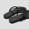 image:imageVIVAIA Carla Womens RoundToe Flat Sandals Comfortable Cushioned SlipOn Slides for SummerBlack Rustic Cable