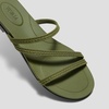 image:imageVIVAIA Carla Womens RoundToe Flat Sandals Comfortable Cushioned SlipOn Slides for SummerOlive Drab Rustic Cable