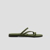 image:imageVIVAIA Carla Womens RoundToe Flat Sandals Comfortable Cushioned SlipOn Slides for SummerOlive Drab Rustic Cable