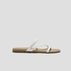 image:imageVIVAIA Carla Womens RoundToe Flat Sandals Comfortable Cushioned SlipOn Slides for SummerWhite  Nude Peach Rustic Cable
