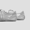 image:imageVIVAIA Carol Womens Square Toe Jogger Sneakerina Comfortable Satin Fahion Ballet Sneakers BarefootLike Non Slip Walking Shoes for Daily DressGrey Silver