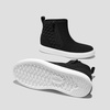 image:imageVIVAIA Casey Womens High Top Sneakers Round Toe Side Zipper Hidden Wedge Breathable WaterRepellent Fashion SneakersBlack